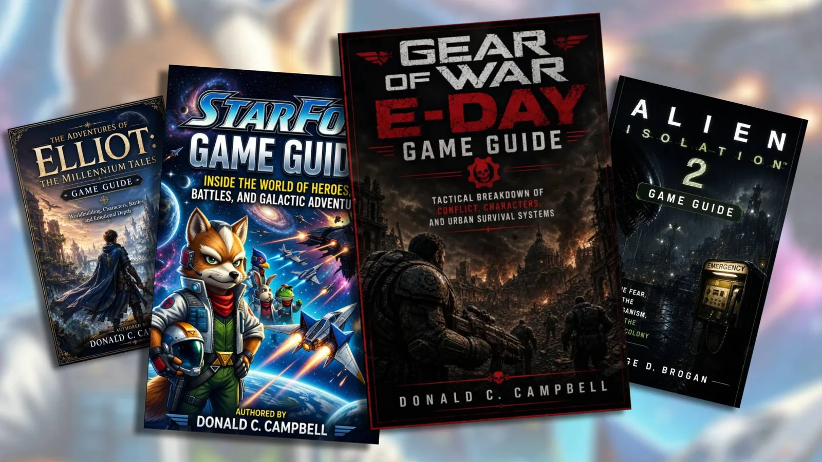 Capas e capturas de tela dos guias de jogos criados por IA disponíveis na Amazon