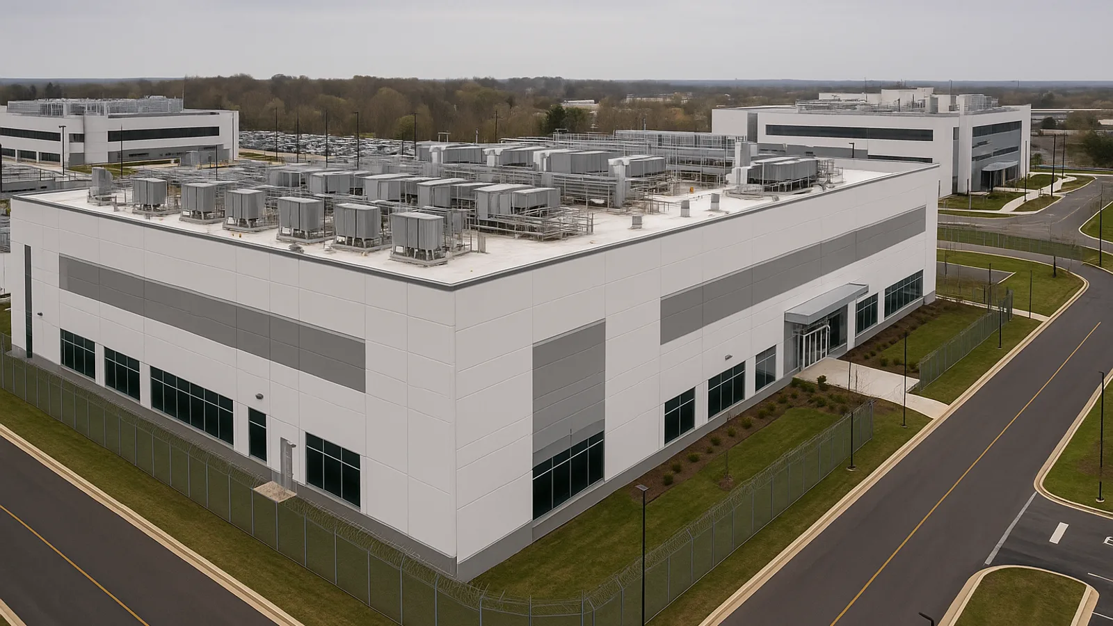 Campus de data centers da Amazon no Condado de Montgomery, EUA