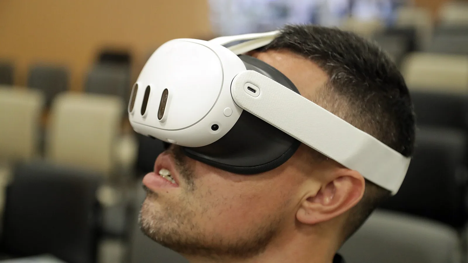 Meta Quest VR headset or Meta metaverse immersive environment