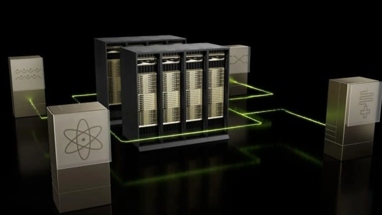 Data center de IA com equipamentos Nvidia e Oracle mostrando eficiência energética