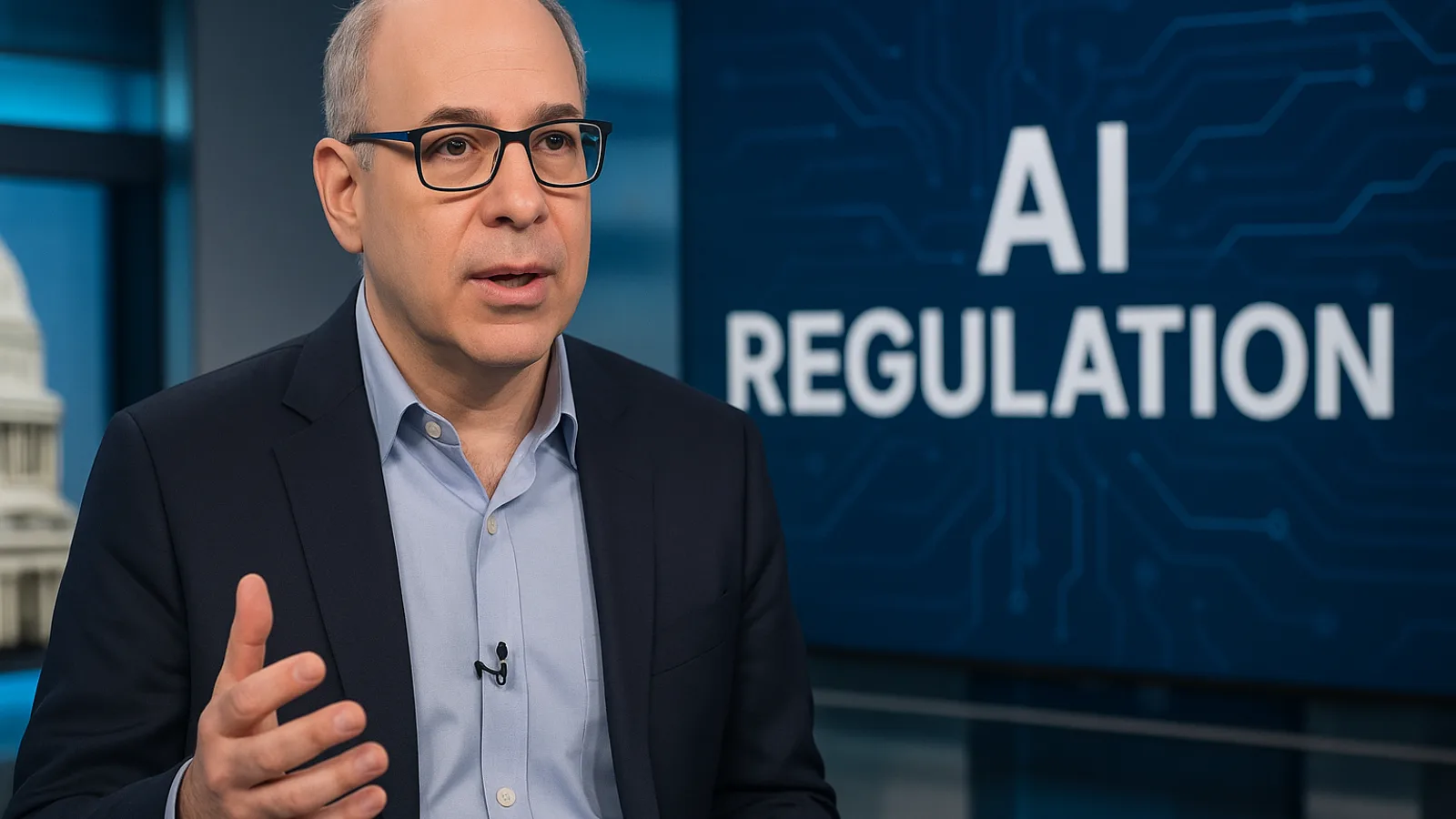 Gary Marcus discursando sobre regulamentação de IA