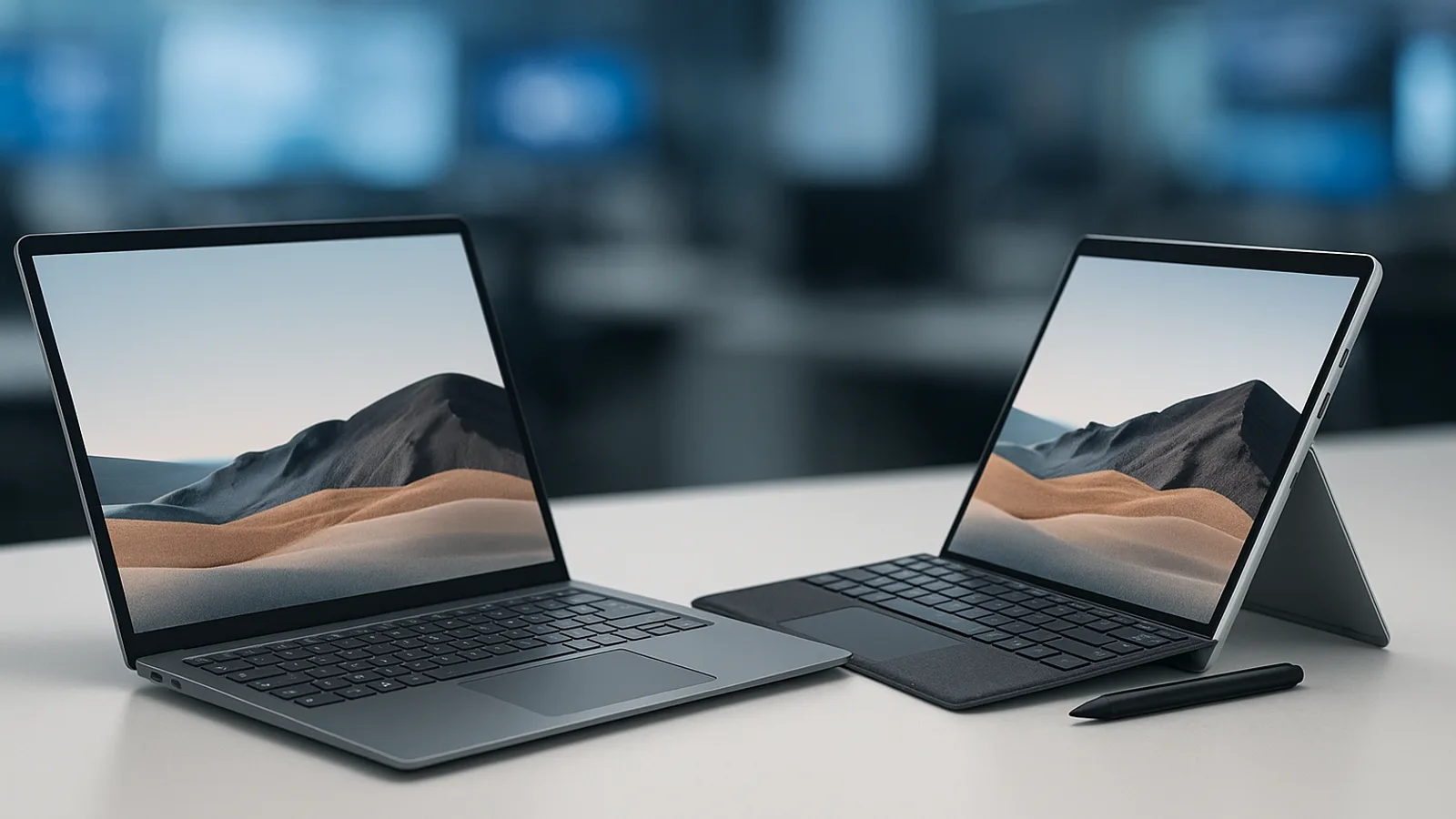 Dispositivos Surface Laptop e Surface Pro lançados pela Microsoft